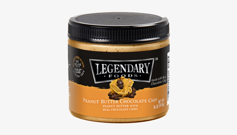 Legendary Foods Peanut Butter Chocolate Chip Butter - Legendary Foods Almond Butter 12 Oz, transparent png #1515054