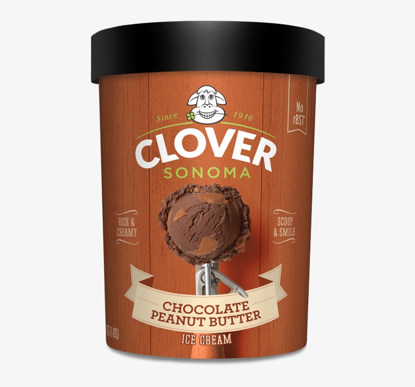 Chocolate Peanut Butter - Clover Sonoma Ice Cream, transparent png #1515209