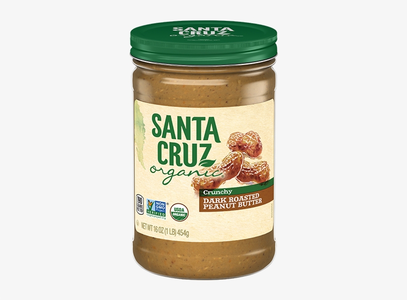 3619212701 Dark Roasted Crunchy Peanut Butter - Santa Cruz Peanut Butter, transparent png #1515212