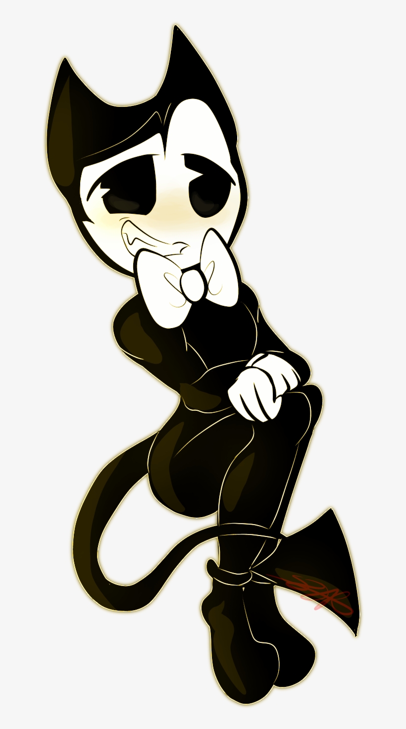 Bendy And The Ink Machine Drawing Deviantart Digital - Bandy And The Ink Machine Naked, transparent png #1515338