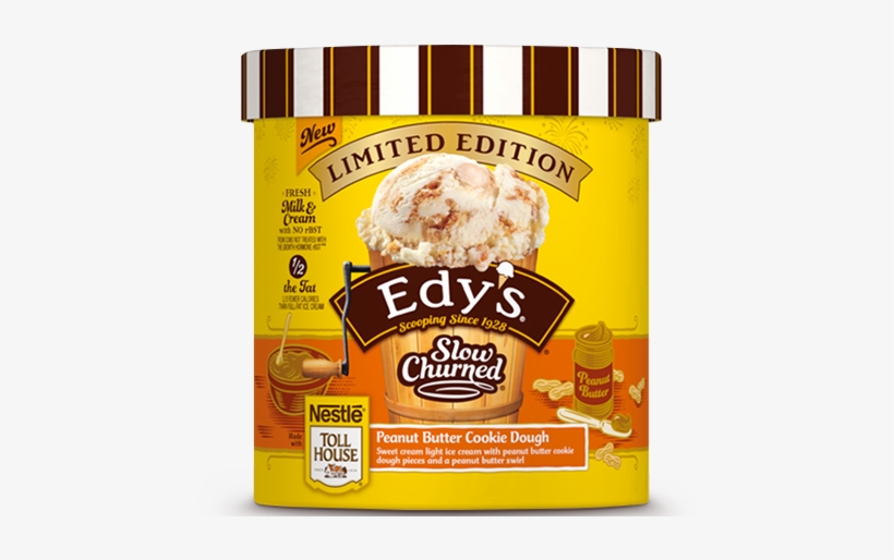 Peanut Butter Cookie Dough - Edy's Peanut Butter Cookie Dough Ice Cream, transparent png #1515376