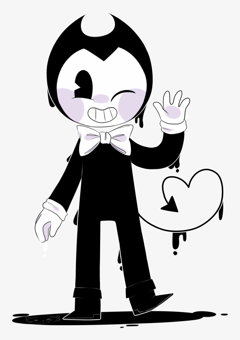 Banner Black And White Download Bendy And The Machine - Bendy And The Ink Machine Drawings Cute, transparent png #1515447