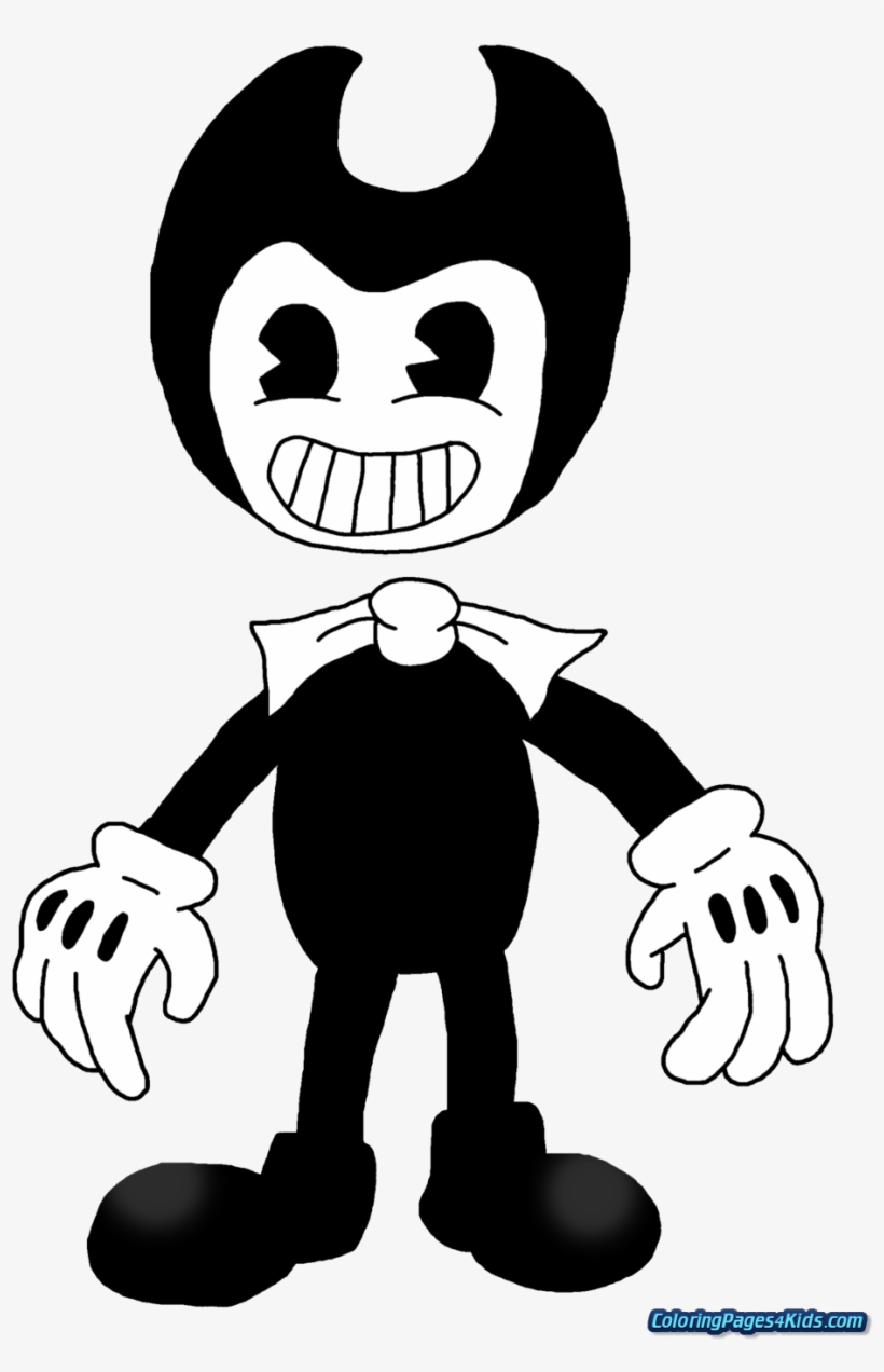 Bendy And The Ink Machine Coloring Pages - Drawing, transparent png #1515553