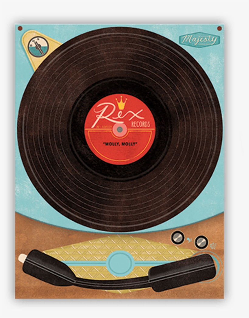 Record Player Pocket Note Pad - Molly & Rex: Pocket Note Pad - Vinyl, transparent png #1515776