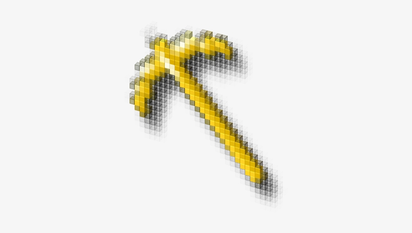 View Cursor On T-shirt - Growtopia Golden Pickaxe Cursor, transparent png #1516278