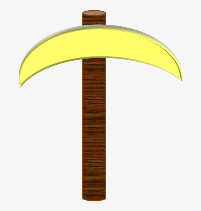 Gold Pickaxe - Gold Pickaxe Item Minecraft, transparent png #1516327