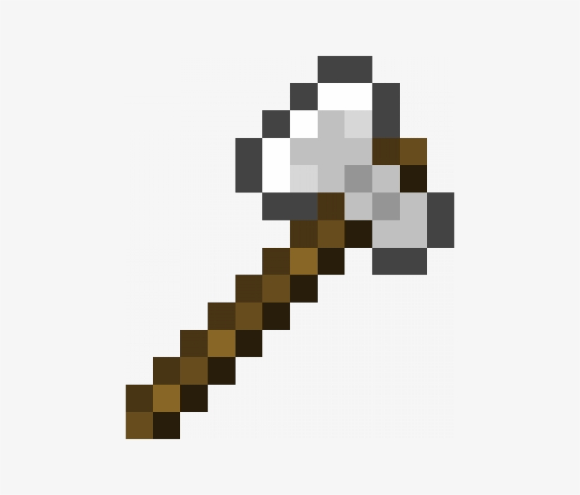 Iron Bars Minecraft Iron Icon - Iron Axe Minecraft, transparent png #1516402