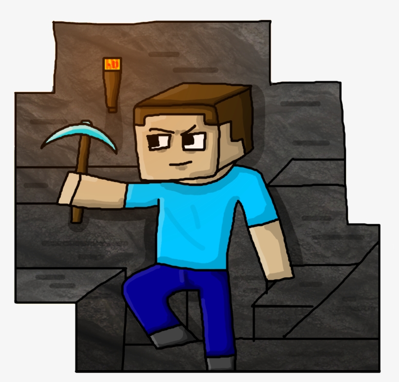Drawn Pice Minecraft - Canvas, transparent png #1516803