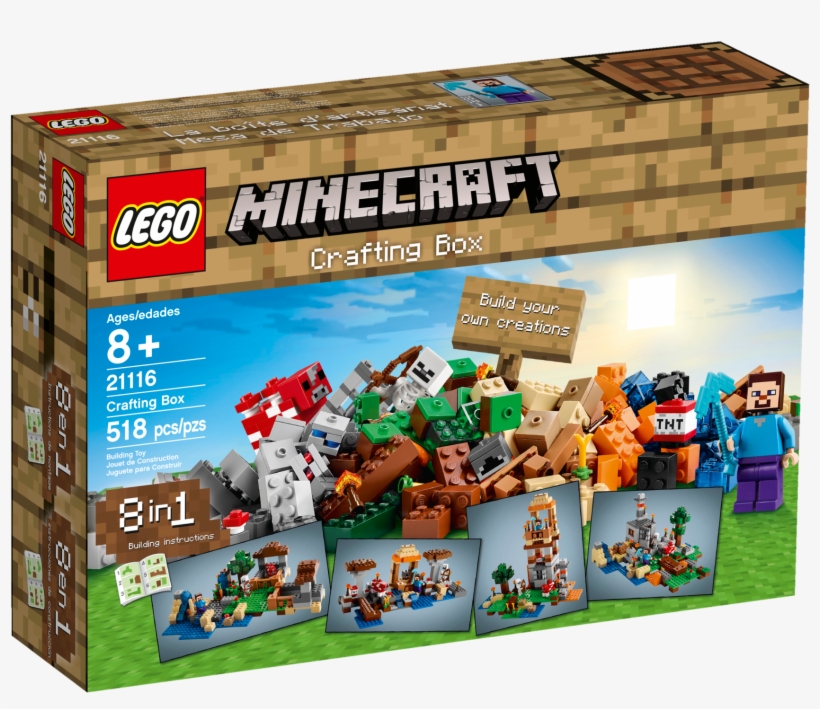 Lego® Minecraft™ Crafting Box - Lego Minecraft 21116 Crafting Box, transparent png #1516898