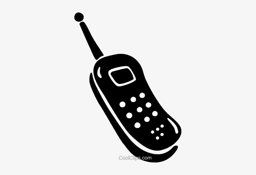 Cellular Phones Royalty Free Vector Clip Art Illustration - Celular Clipart Png, transparent png #1517075
