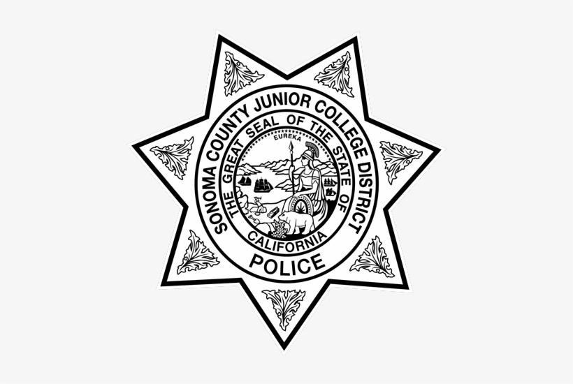 Sonoma County Junior College District Police Badge - Santa Rosa Police Badge, transparent png #1517222