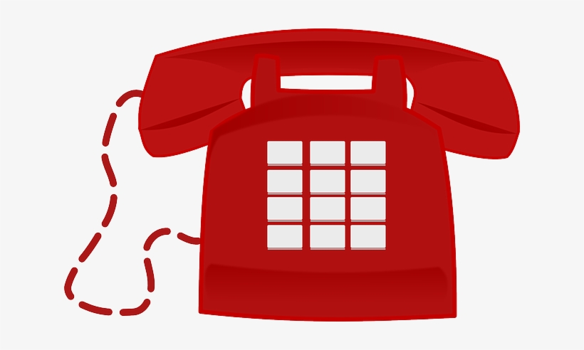 Phone-154615 640 - Clip Art Red Phone, transparent png #1517276