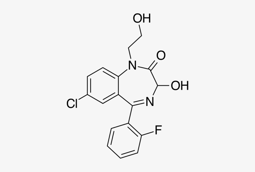 File - Doxefazepam - Svg - 7 Aminoflunitrazepam, transparent png #1518030