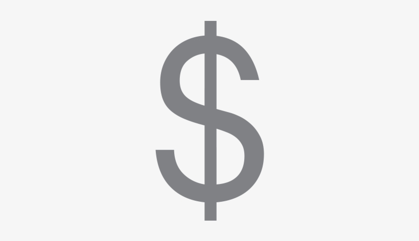 Grey Dollar Sign Png, transparent png #1518466