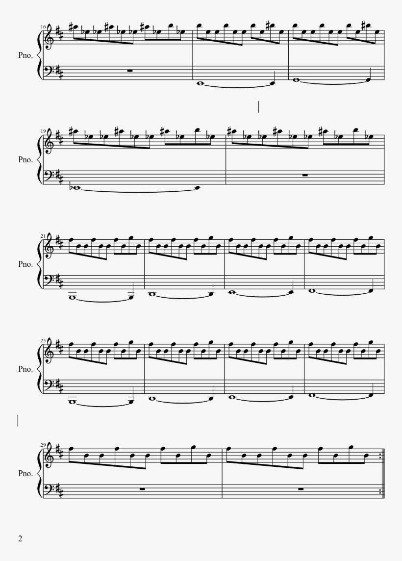Theme From Halloween Michael Myers Theme Sheet Music - Michael Myers Piano, transparent png #1518524