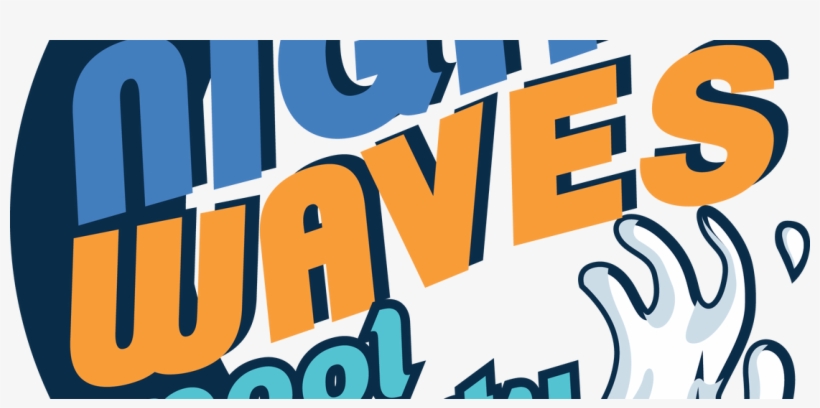 Night Waves Pool Party Series - Pool Night Party Png, transparent png #1518604