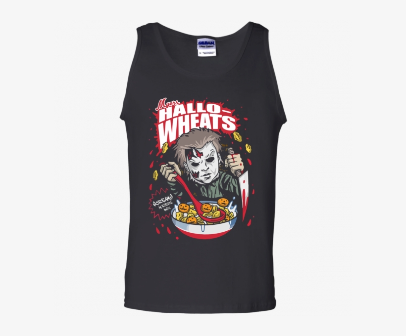 Myers Hallo Wheats Shirt, Halloween Michael Myers Cotton - T-shirt, transparent png #1518661