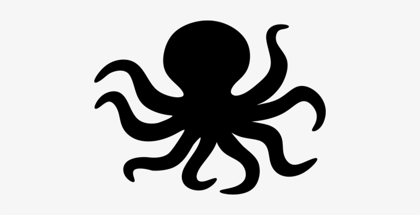 Pin By Nicole Dul On Sexy Silhouettes - Octopus Stencil, transparent png #1518764