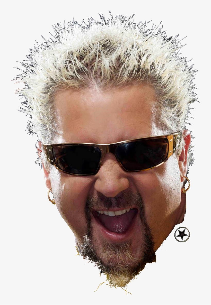 I'm The Boss, Applesauce - Guy Fieri Sunglasses On Head, transparent png #1518983