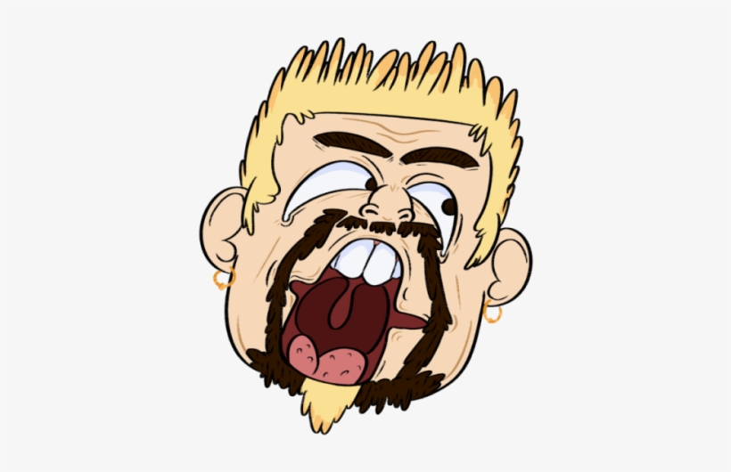 Guy Fieri Head Png Clip Library Stock - Guy Fieri Drawing, transparent png #1519042