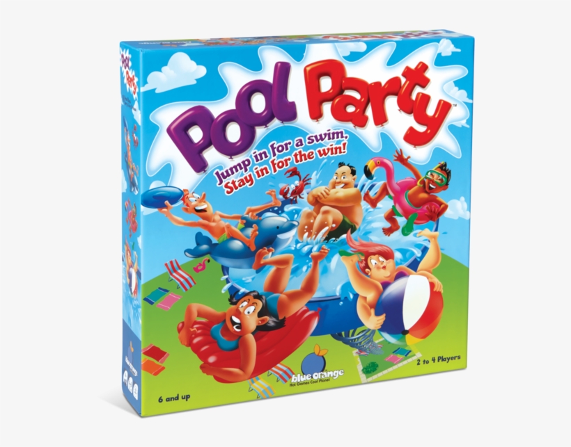 Pool Party Game - Pool Party Game Blue Orange, transparent png #1519204