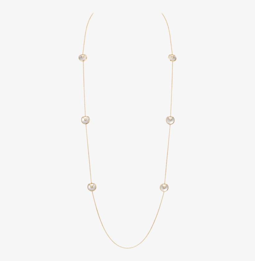 Amulette De Cartier Long Necklace, Xs Model Yellow - Necklace, transparent png #1519376