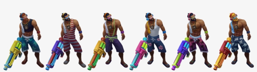 Pool Party Graves Chroma Bundle - Caitlyn Pool Party Chroma, transparent png #1519440