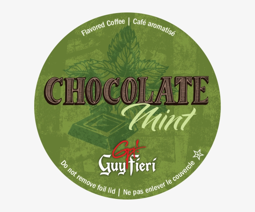 Guy Fieri, Chocolate Mint, - Guy Fieri Coffee K-cups, Chocolate Mint - 24 Count, transparent png #1519630