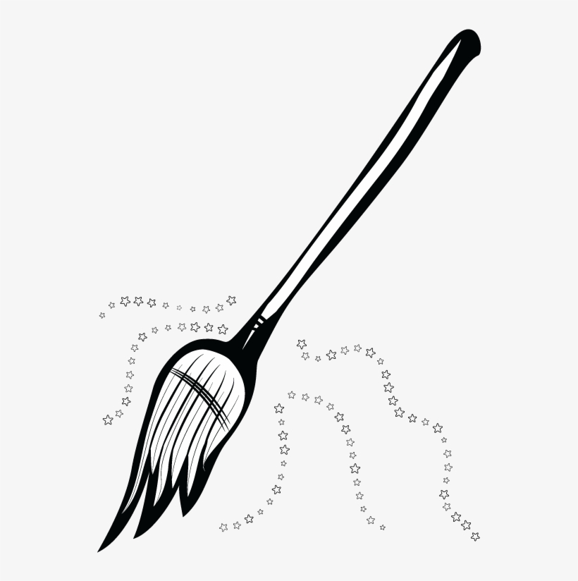 Free Clip Art, Witch Broom Clip Art, Vector Clip Art, - Clip Art, transparent png #1520206