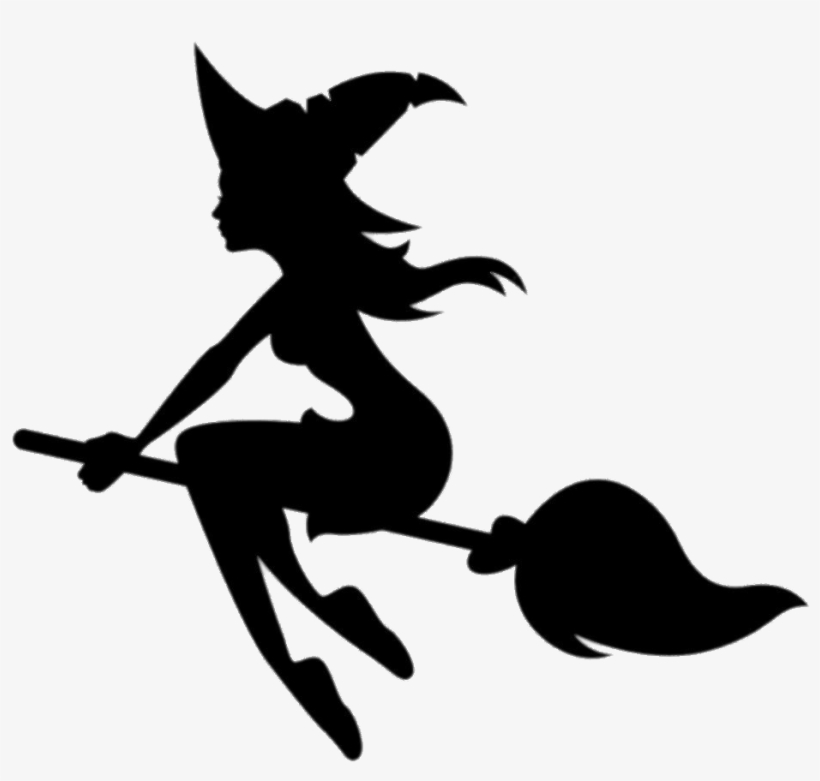 Download - Silhouette Of A Witch, transparent png #1520397