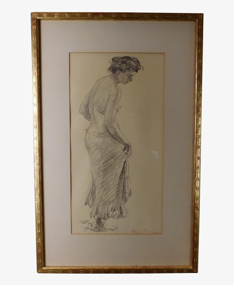 Sanguine Drawing Conte Crayon - Picture Frame, transparent png #1520750