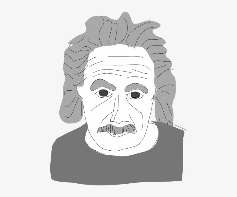 Collection Of Free Einstein Outline Download On - Albert Einstein Head Vector, transparent png #1520794