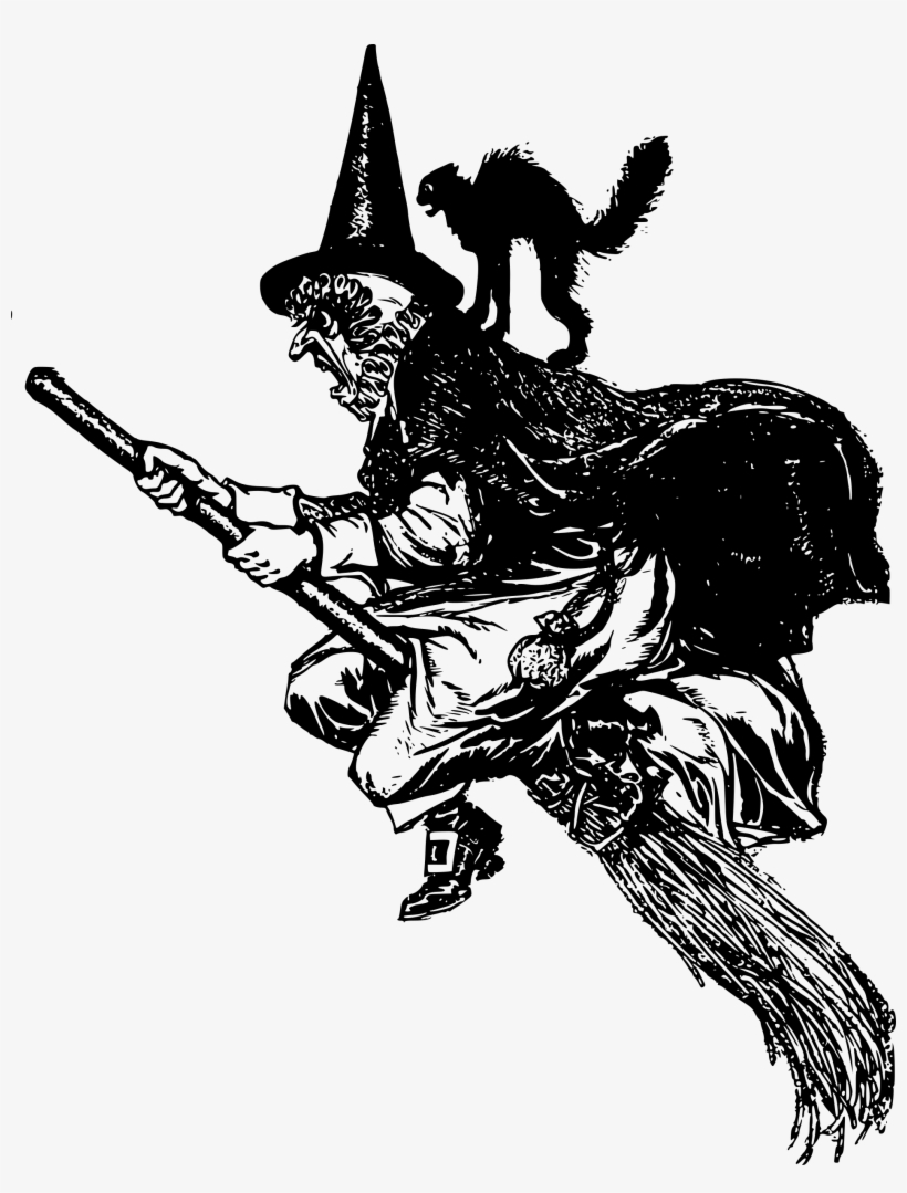 This Free Icons Png Design Of Witch On A Broom, transparent png #1520845