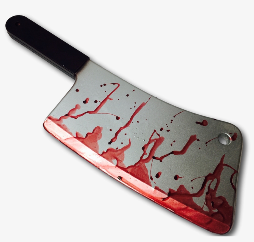 Bloody Meat Cleaver - Bloody Butcher Knife, transparent png #1520943