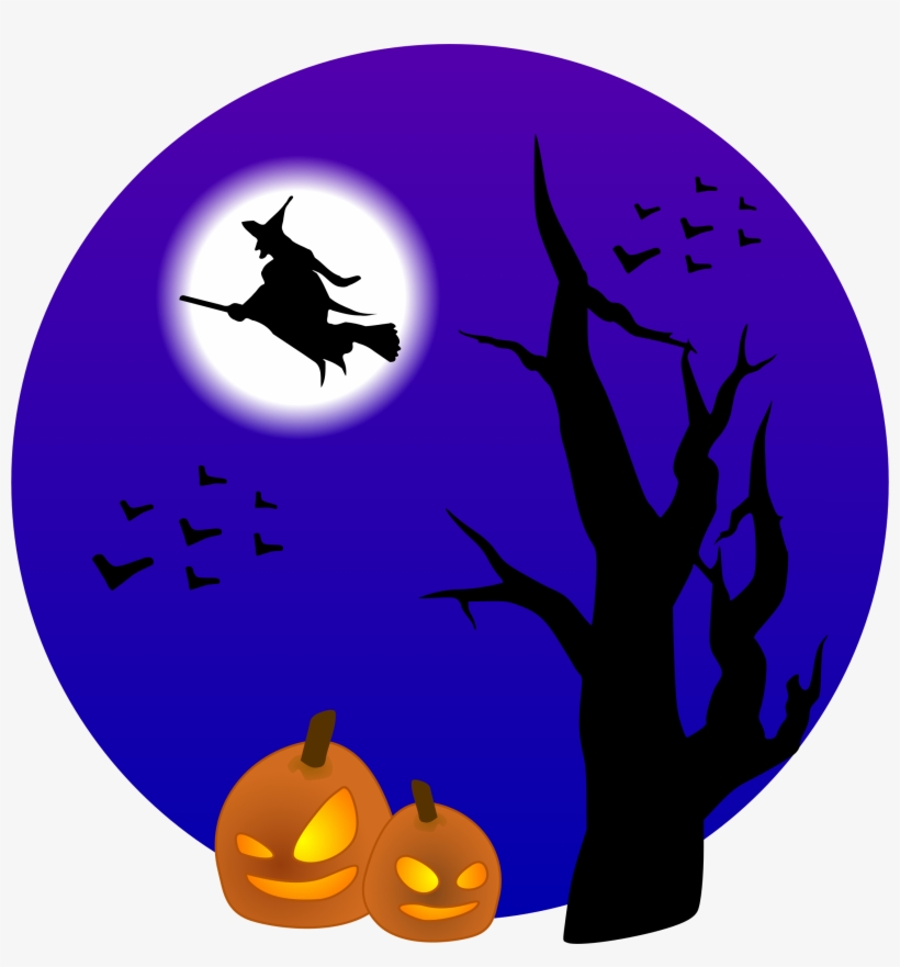 This Free Icons Png Design Of Witch On Broom, transparent png #1521054