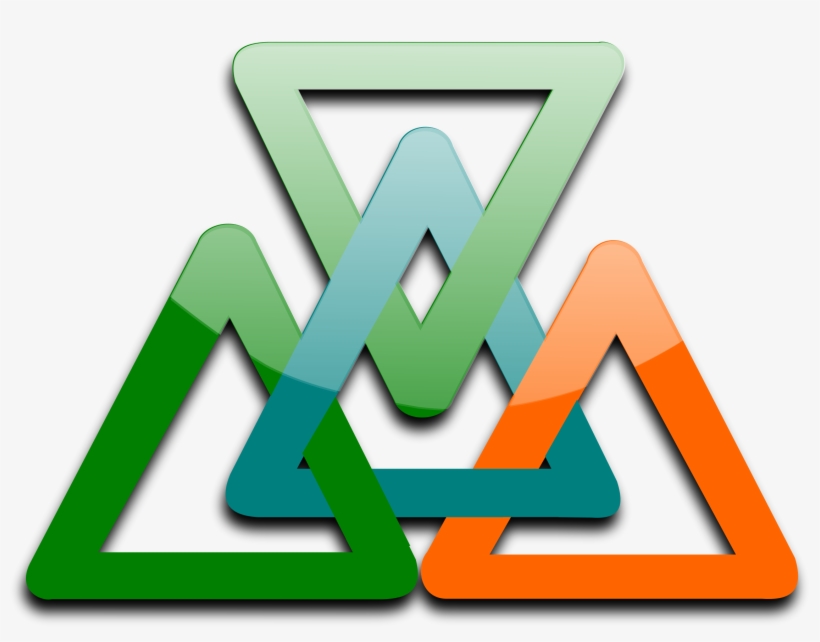 This Free Icons Png Design Of 4-triangles Linked, transparent png #1521440