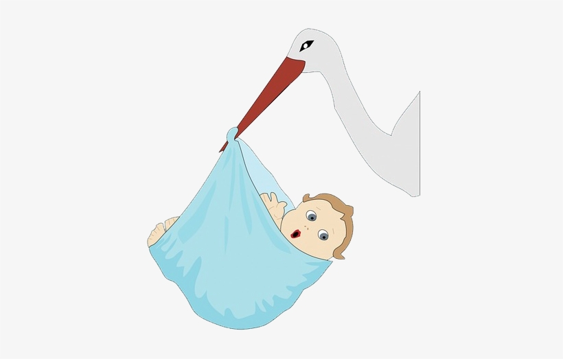Stork Clipart Newborn Baby - Clip Art, transparent png #1521466