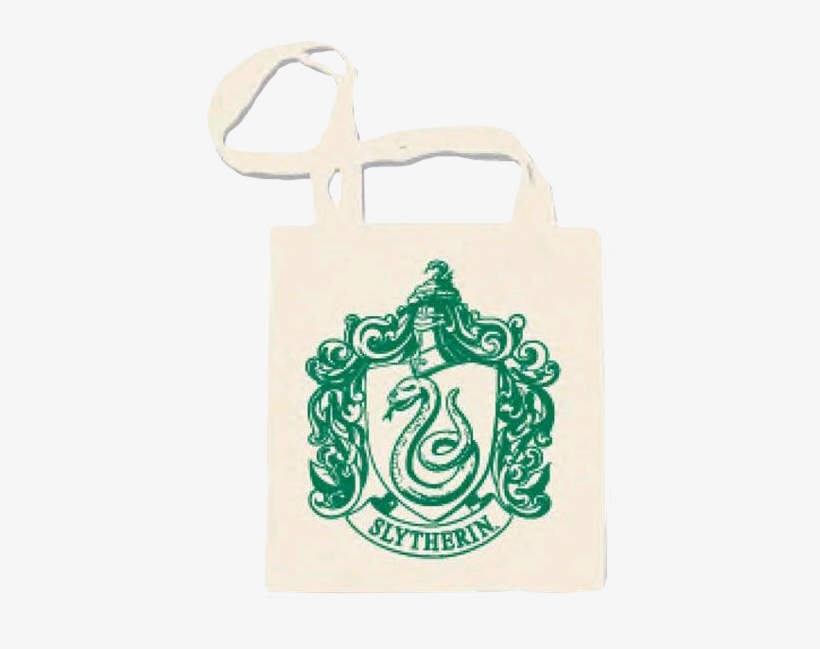 Harry Potter Slytherin Crest One Colour Shopper - Harry Potter Slytherin Tote Bag, transparent png #1521715
