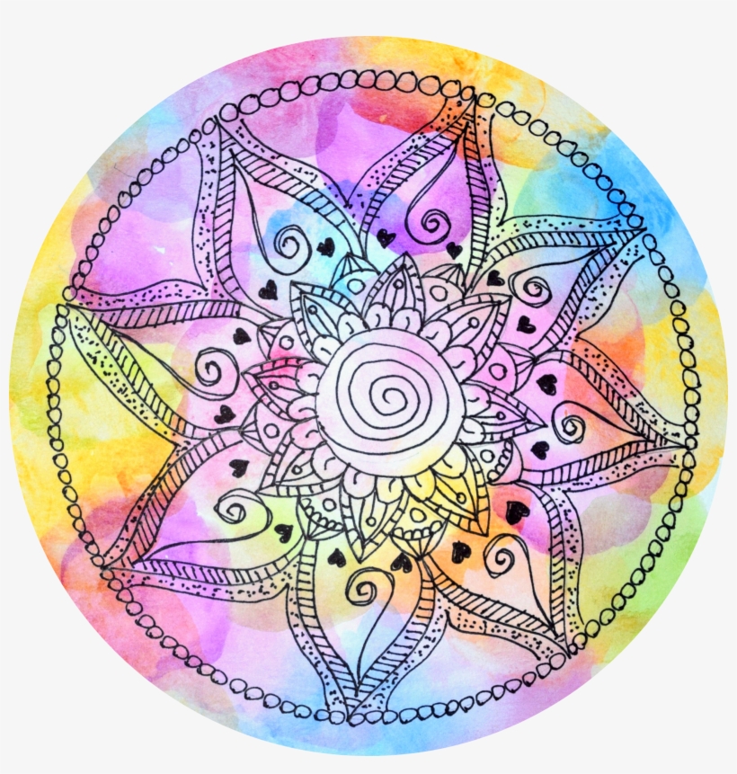 Doodle Ideas, Watercolour, Tangled, Zen, Doodles, Pen - Circle, transparent png #1521964