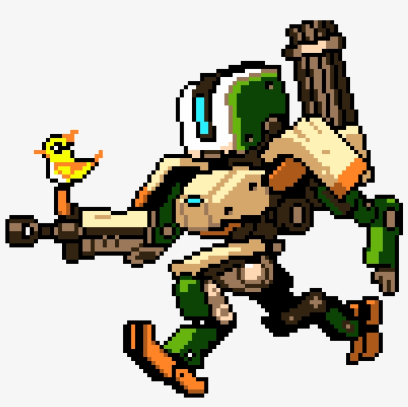 Bastion - Overwatch - 8 Bit Bastion Overwatch, transparent png #1521993