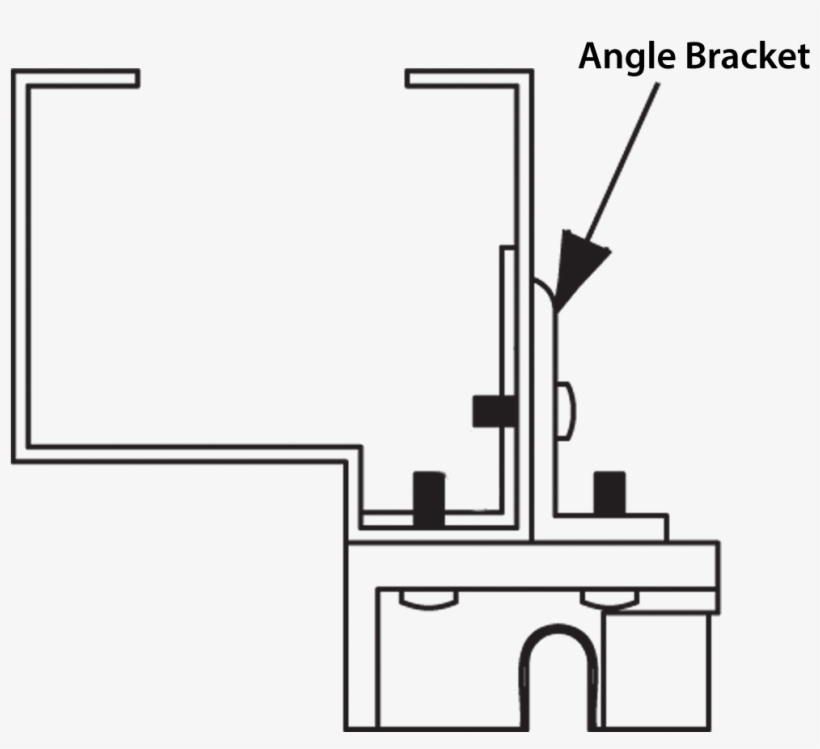 Angle-bracket - Mullion Bracket, transparent png #1521994