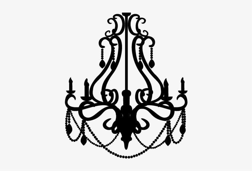 Clip Black And White Library Chandelier - Murder Mystery Dinner Invitation, transparent png #1522829