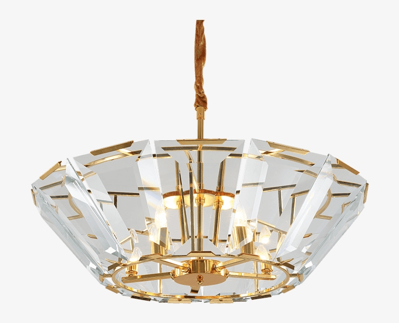 Zhongshan Contemporary Golden Indoor Crystal Lighting - Chandelier, transparent png #1522870