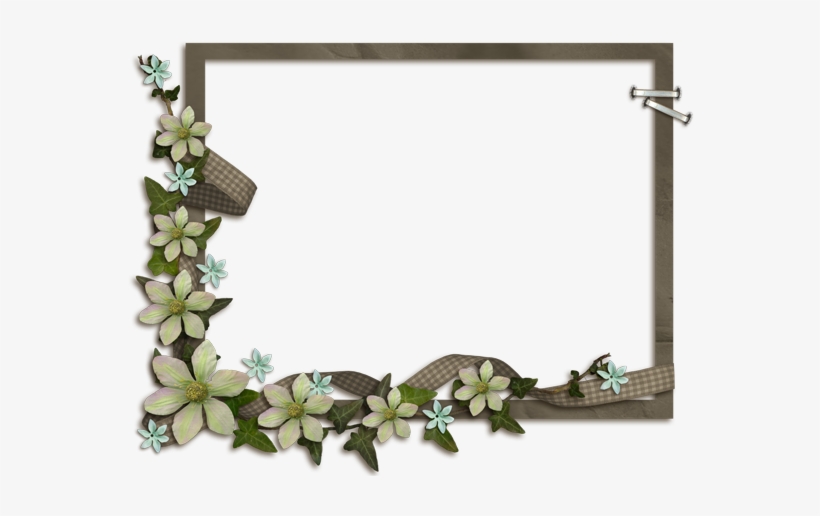 Vintage Flower Frames Png - Shelf, transparent png #1522898