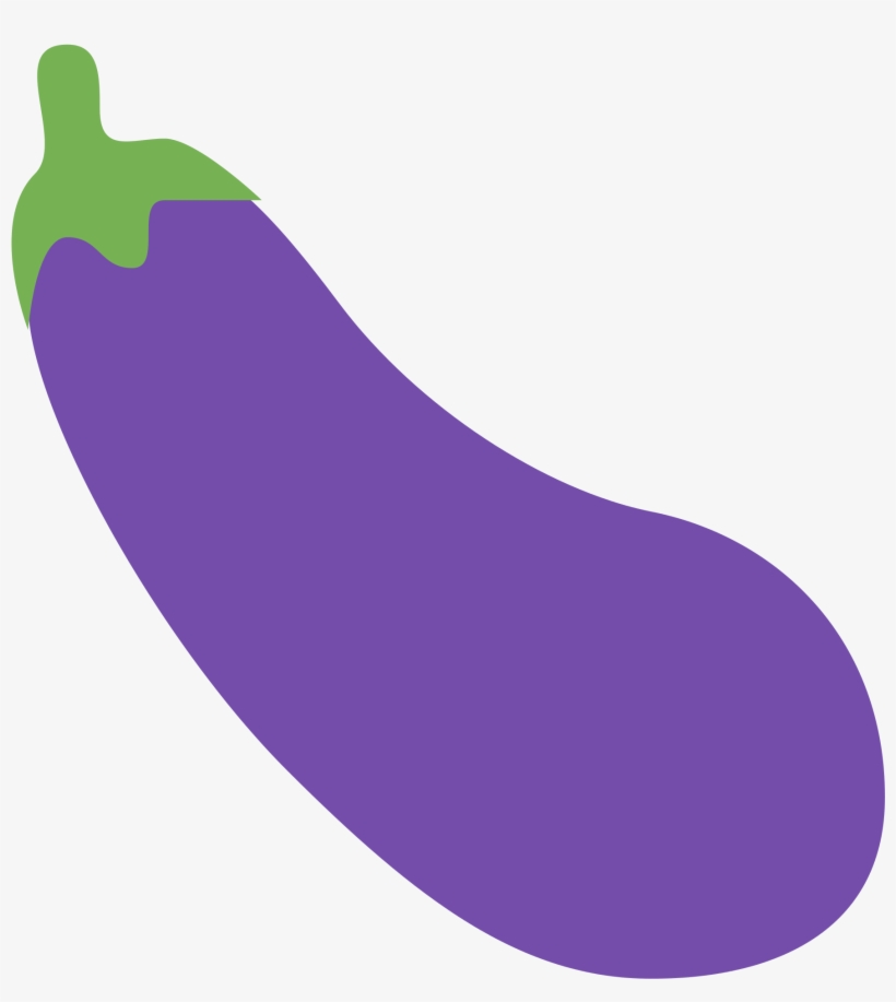 Eggplant Png Emoji - Eggplant Emoji Twitter, transparent png #1523084