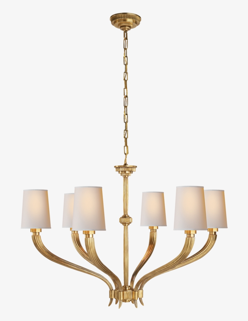 Chc2462abnp 5 - Ruhlmann Chandelier - Antiqued Nickel - Visual Comfort, transparent png #1523108