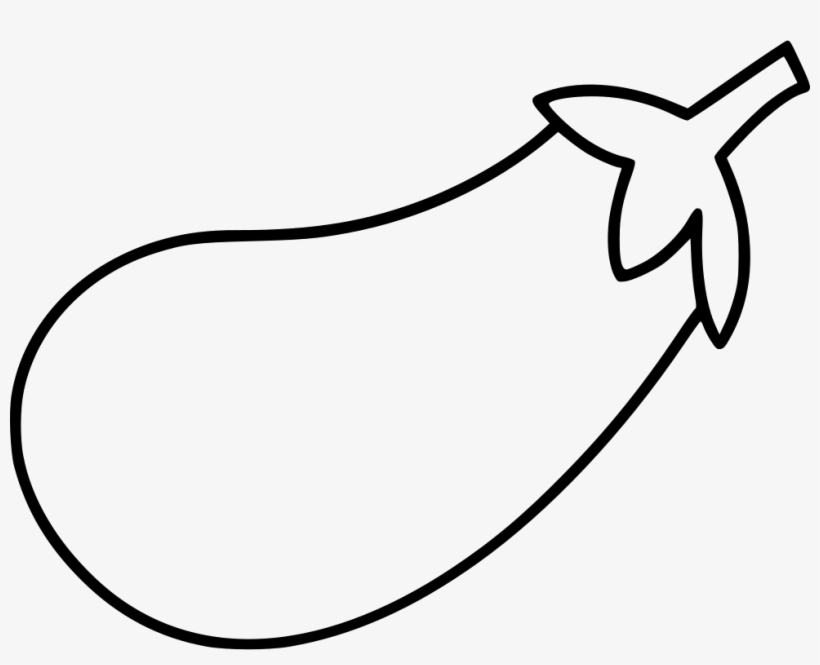 Eggplant Comments Eggplant Clipart Black And White Free Transparent