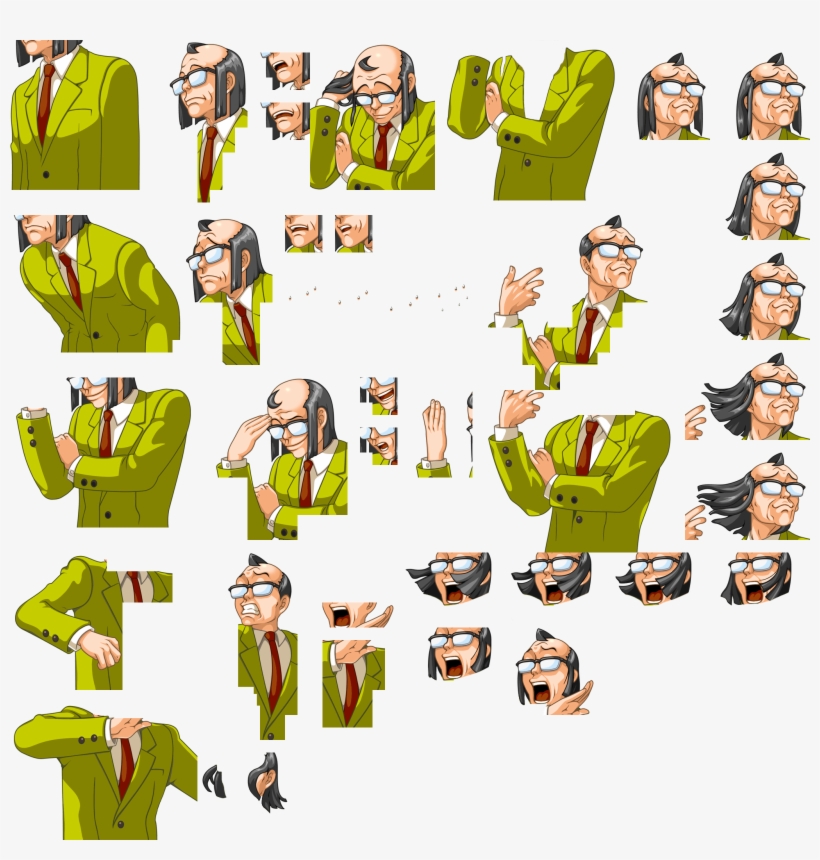 Click For Full Sized Image Winston Payne - Ace Attorney Winston Payne, transparent png #1523282