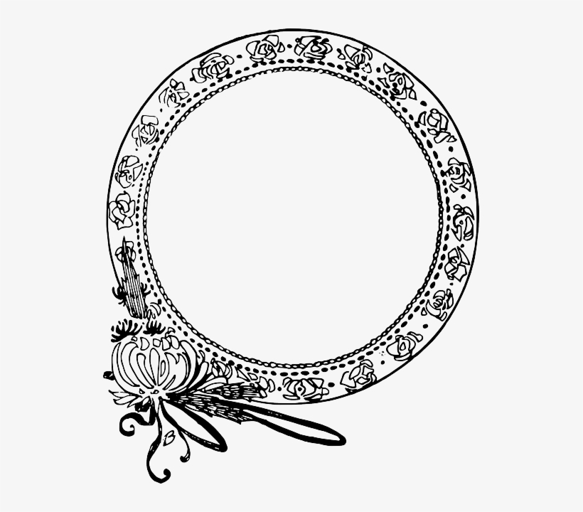 Circle, Decorative, Flower, Frame - Round Border Clip Art, transparent png #1523338