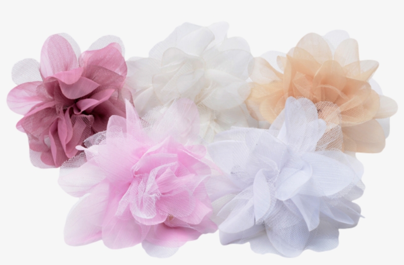 Mesh & Organza Flower Petal Pin Fl003 - Flower, transparent png #1523583